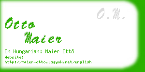otto maier business card